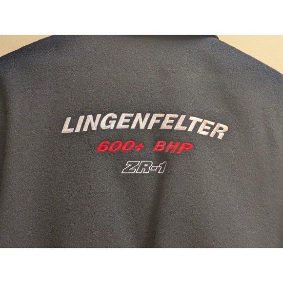 Golden Bear Lingenfelter 600+ BHP ZR-1 Corvette Wool Leather Jacket Mens M Black - Picture 4 of 9